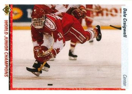 #464 Dale Craigwell - Canada - 1990-91 Upper Deck Hockey