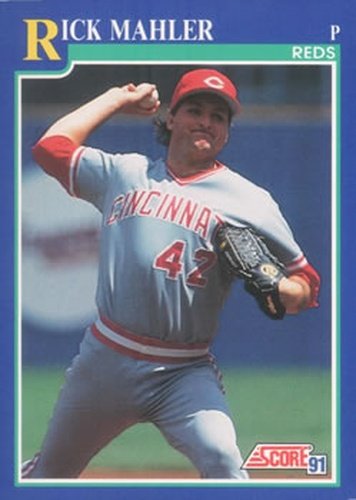 #464 Rick Mahler - Cincinnati Reds - 1991 Score Baseball