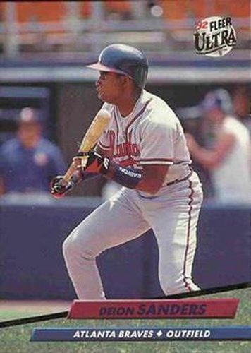 #464 Deion Sanders - Atlanta Braves - 1992 Ultra Baseball
