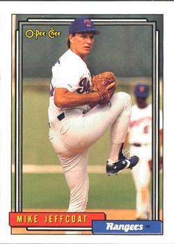 #464 Mike Jeffcoat - Texas Rangers - 1992 O-Pee-Chee Baseball