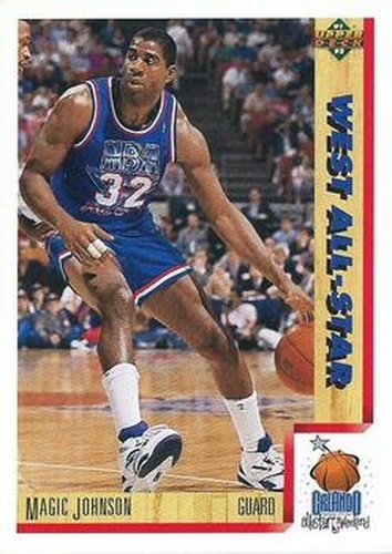 #464 Magic Johnson - Los Angeles Lakers - 1991-92 Upper Deck Basketball