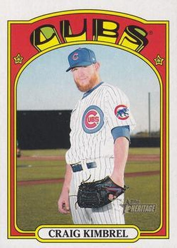 #464 Craig Kimbrel - Chicago Cubs - 2021 Topps Heritage Baseball