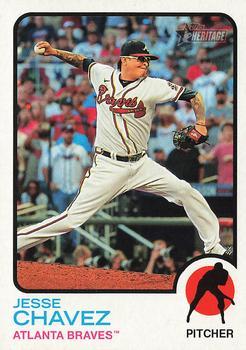 #464 Jesse Chavez - Atlanta Braves - 2022 Topps Heritage Baseball