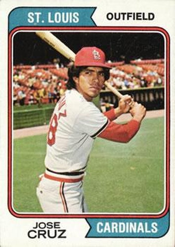 #464 Jose Cruz - St. Louis Cardinals - 1974 Topps Baseball
