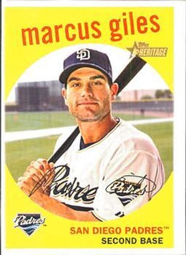 #464 Marcus Giles - San Diego Padres - 2008 Topps Heritage Baseball