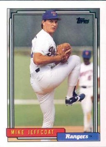 #464 Mike Jeffcoat - Texas Rangers - 1992 Topps Baseball