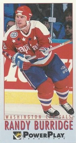 #464 Randy Burridge - Washington Capitals - 1993-94 Fleer PowerPlay Hockey