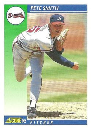 #464 Pete Smith - Atlanta Braves - 1992 Score Baseball