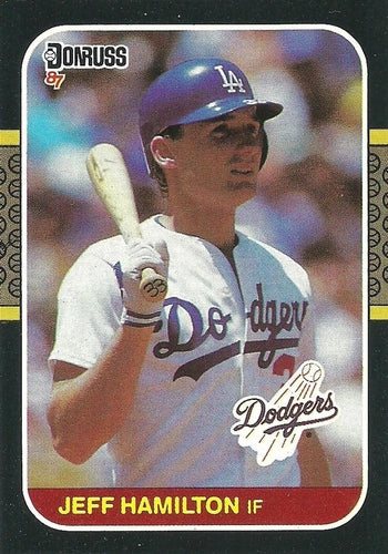 #464 Jeff Hamilton - Los Angeles Dodgers - 1987 Donruss Baseball