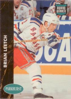 #464 Brian Leetch - New York Rangers - 1991-92 Parkhurst Hockey