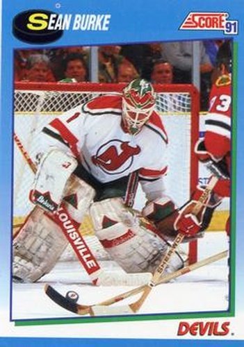 #465 Sean Burke - New Jersey Devils - 1991-92 Score Canadian Hockey