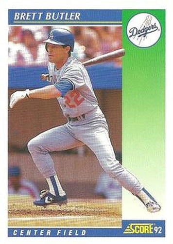 #465 Brett Butler - Los Angeles Dodgers - 1992 Score Baseball