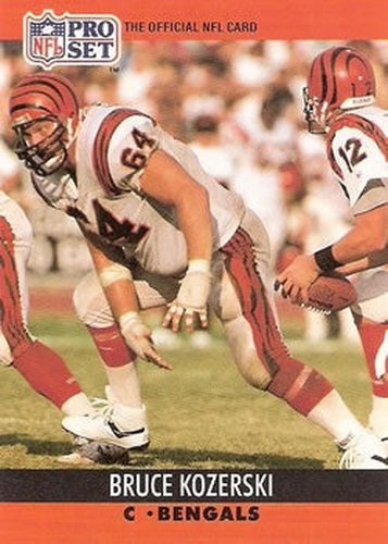 #465 Bruce Kozerski - Cincinnati Bengals - 1990 Pro Set Football