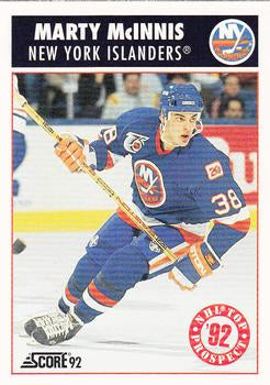 #465 Marty McInnis - New York Islanders - 1992-93 Score USA Hockey