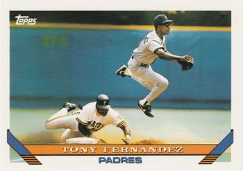 #465 Tony Fernandez - San Diego Padres - 1993 Topps Baseball