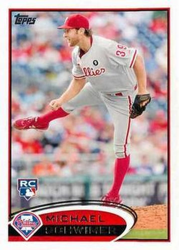 #465 Michael Schwimer - Philadelphia Phillies - 2012 Topps Baseball