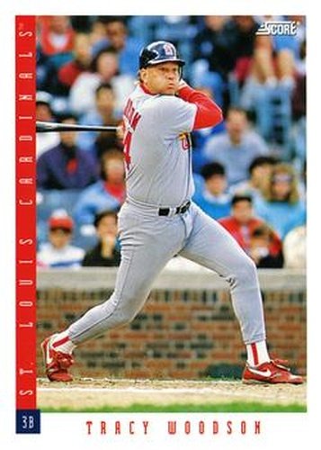 #465 Tracy Woodson - St. Louis Cardinals - 1993 Score Baseball