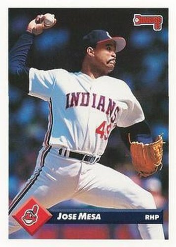 #465 Jose Mesa - Cleveland Indians - 1993 Donruss Baseball