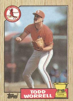 #465 Todd Worrell - St. Louis Cardinals - 1987 Topps Baseball