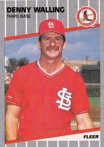 #465 Denny Walling - St. Louis Cardinals - 1989 Fleer Baseball