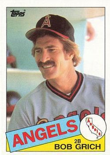 #465 Bob Grich - California Angels - 1985 Topps Baseball