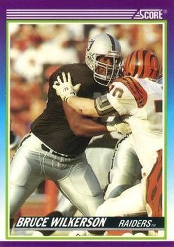 #465 Bruce Wilkerson - Los Angeles Raiders - 1990 Score Football