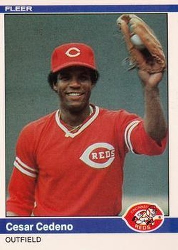 #465 Cesar Cedeno - Cincinnati Reds - 1984 Fleer Baseball