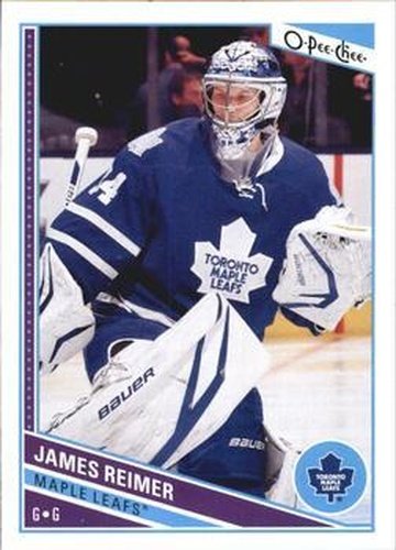 #465 James Reimer - Toronto Maple Leafs - 2013-14 O-Pee-Chee Hockey