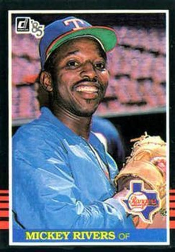 #465 Mickey Rivers - Texas Rangers - 1985 Donruss Baseball