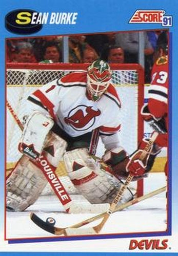 #465 Sean Burke - New Jersey Devils - 1991-92 Score Canadian Bilingual Hockey
