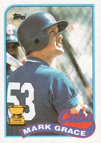 #465 Mark Grace - Chicago Cubs - 1989 Topps Baseball