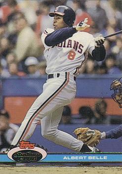 #465 Albert Belle - Cleveland Indians - 1991 Stadium Club Baseball