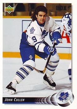 #465 John Cullen - Toronto Maple Leafs - 1992-93 Upper Deck Hockey