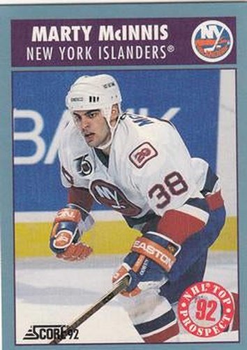 #465 Marty McInnis - New York Islanders - 1992-93 Score Canadian Hockey