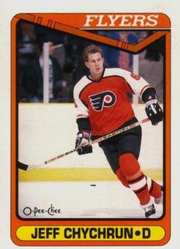 #465 Jeff Chychrun - Philadelphia Flyers - 1990-91 O-Pee-Chee Hockey