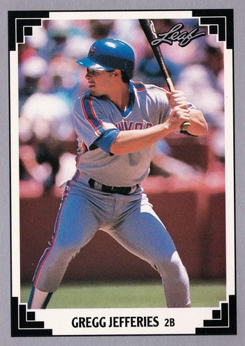 #465 Gregg Jefferies - New York Mets - 1991 Leaf Baseball
