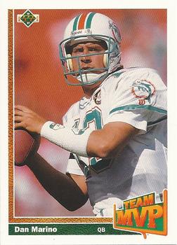 #465 Dan Marino - Miami Dolphins - 1991 Upper Deck Football
