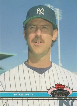#466 Mike Witt - New York Yankees - 1991 Stadium Club Baseball