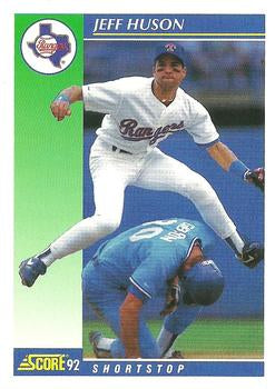 #466 Jeff Huson - Texas Rangers - 1992 Score Baseball