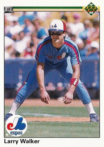 #466 Larry Walker - Montreal Expos - 1990 Upper Deck Baseball