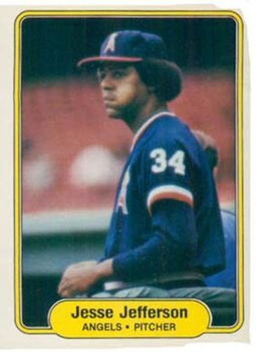 #466 Jesse Jefferson - California Angels - 1982 Fleer Baseball