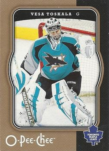 #466 Vesa Toskala - Toronto Maple Leafs - 2007-08 O-Pee-Chee Hockey