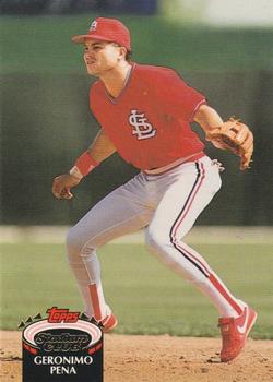 #466 Geronimo Pena - St. Louis Cardinals - 1992 Stadium Club Baseball
