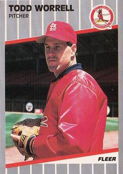 #466 Todd Worrell - St. Louis Cardinals - 1989 Fleer Baseball