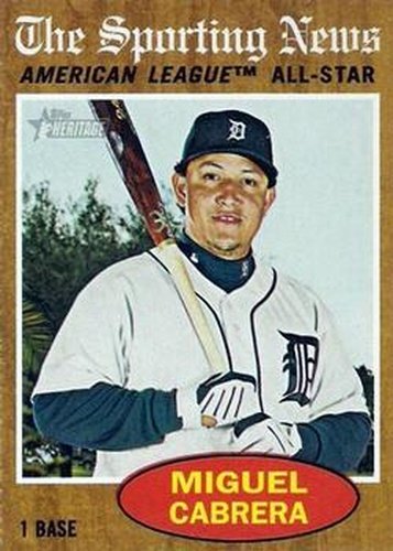 #466 Miguel Cabrera - Detroit Tigers - 2011 Topps Heritage Baseball