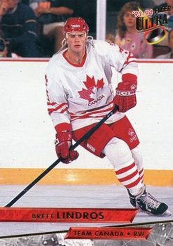 #466 Brett Lindros - Canada - 1993-94 Ultra Hockey