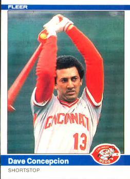#466 Dave Concepcion - Cincinnati Reds - 1984 Fleer Baseball