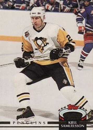 #466 Kjell Samuelsson - Pittsburgh Penguins - 1992-93 Stadium Club Hockey