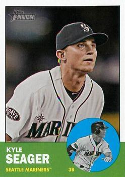#466 Kyle Seager - Seattle Mariners - 2012 Topps Heritage Baseball
