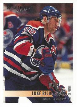 #466 Luke Richardson - Edmonton Oilers - 1994-95 Topps Premier Hockey